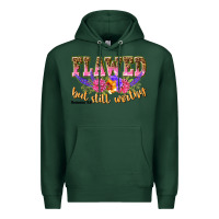 Sports Green flawed but still worthy romans 5 8 Premium Hoodie - NancyCooperArtShop