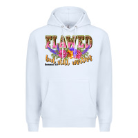 White flawed but still worthy romans 5 8 Premium Hoodie - NancyCooperArtShop