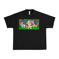 Black Spring Easter Bunny Urban Heavy Tee - RanaPortraitStore