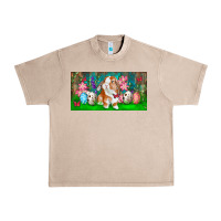 French Oak Spring Easter Bunny Urban Heavy Tee - RanaPortraitStore