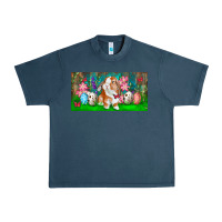 Midnight Navy Spring Easter Bunny Urban Heavy Tee - RanaPortraitStore