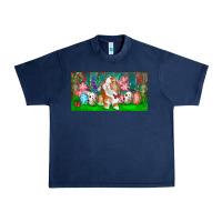 Navy Spring Easter Bunny Urban Heavy Tee - RanaPortraitStore