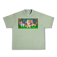 Oil Green Spring Easter Bunny Urban Heavy Tee - RanaPortraitStore