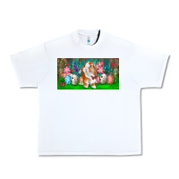 White Spring Easter Bunny Urban Heavy Tee - RanaPortraitStore