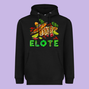 Elote Corn Sombrero Lime And  Cactus Heavyweight Hoodie Designed By Adodesignshop