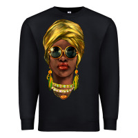 Black african woman Premium Sweatshirt - NancyCooperArtShop