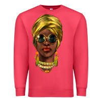 Cardinal african woman Premium Sweatshirt - NancyCooperArtShop