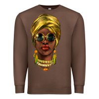 Chestnut african woman Premium Sweatshirt - NancyCooperArtShop