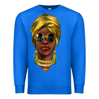 True Royal african woman Premium Sweatshirt - NancyCooperArtShop
