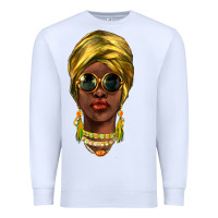 White african woman Premium Sweatshirt - NancyCooperArtShop