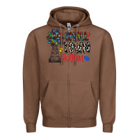 Chestnut small town autism Zipper Hoodie - CowhideDigitalArt