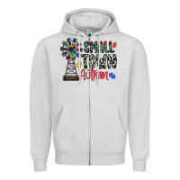 Dove Grey small town autism Zipper Hoodie - CowhideDigitalArt