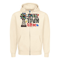 Sandshell small town autism Zipper Hoodie - CowhideDigitalArt