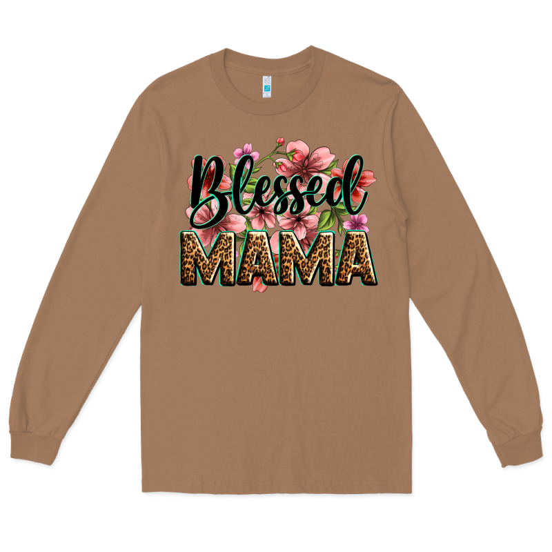 Flowers Blessed Mama Long Sleeve Tee by Zillion Design Studio | Teevron