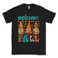 Black welcome fall gnome Classic Tee - HRA Design Shop