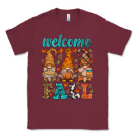 Burgundy welcome fall gnome Classic Tee - HRA Design Shop