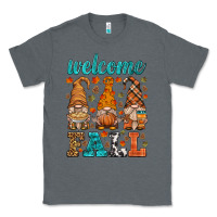 Charcoal Heather welcome fall gnome Classic Tee - HRA Design Shop