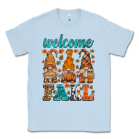 Dusty Blue welcome fall gnome Classic Tee - HRA Design Shop