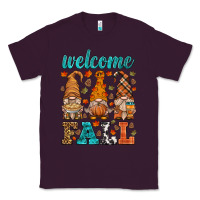 Plum welcome fall gnome Classic Tee - HRA Design Shop