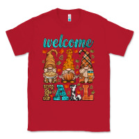 Red welcome fall gnome Classic Tee - HRA Design Shop