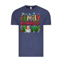 Vintage Denim family christmas 2024 Vintage Tee - Zillion Design Studio