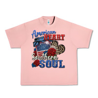 Salmon american heart southern soul Urban Heavy Tee - Zillion Design Studio