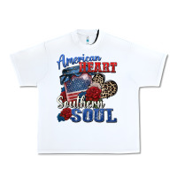 White american heart southern soul Urban Heavy Tee - Zillion Design Studio