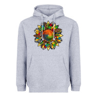 Heather Grey autism awareness cowhide leopard sunflower Heavyweight Hoodie - Artiststas