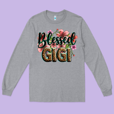Flowers Blessed Gigi Long Sleeve Tee Designed By Zillion Design Studio