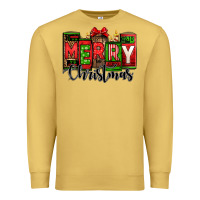 Antique Gold merry christmas license plate letters Premium Sweatshirt - Jasminsmagicworld