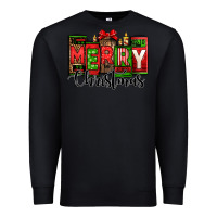 Black merry christmas license plate letters Premium Sweatshirt - Jasminsmagicworld