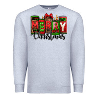 Heather Grey merry christmas license plate letters Premium Sweatshirt - Jasminsmagicworld