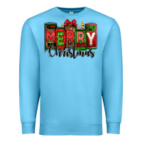 Ocean Blue merry christmas license plate letters Premium Sweatshirt - Jasminsmagicworld