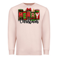 Pale Pink merry christmas license plate letters Premium Sweatshirt - Jasminsmagicworld