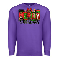 Purple merry christmas license plate letters Premium Sweatshirt - Jasminsmagicworld