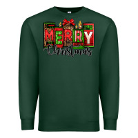 Sports Green merry christmas license plate letters Premium Sweatshirt - Jasminsmagicworld