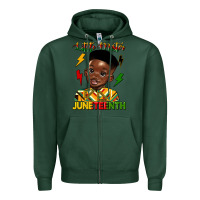 Sports Green little mister juneteenth Zipper Hoodie - HRA Design Shop