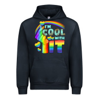 Navy Lgbtq İ'm Cool With İt Urban Hoodie - BundleAndBundleShop