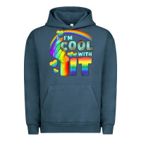 Pigment Midnight Navy Lgbtq İ'm Cool With İt Urban Hoodie - BundleAndBundleShop