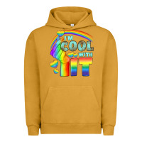 Pigment Peanut Butter Lgbtq İ'm Cool With İt Urban Hoodie - BundleAndBundleShop
