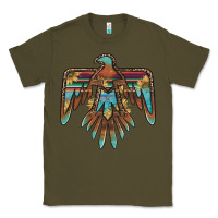 Army Green thunderbird with sunflowers Classic Tee - BarkalooDesign