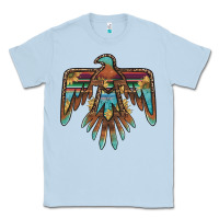 Dusty Blue thunderbird with sunflowers Classic Tee - BarkalooDesign