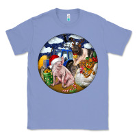 Colony Blue Farm And Pig Classic Tee - FaDigitalArtStudio