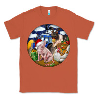 Copper Farm And Pig Classic Tee - FaDigitalArtStudio