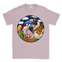 Lilac Farm And Pig Classic Tee - FaDigitalArtStudio