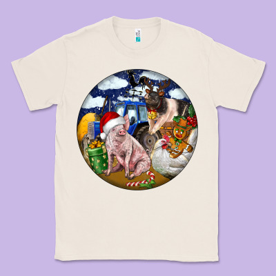 Farm And Pig Classic Tee Designed By Fadigitalartstudio