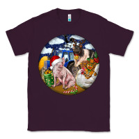 Plum Farm And Pig Classic Tee - FaDigitalArtStudio