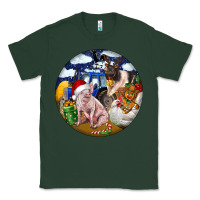 Sports Green Farm And Pig Classic Tee - FaDigitalArtStudio