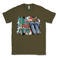 Army Green life is better in fılp flops Classic Tee - SublimationCraftShop