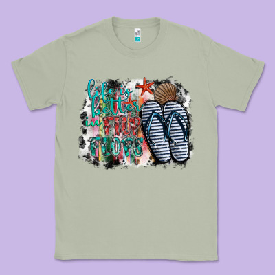Life Is Better In Fılp Flops Classic Tee Designed By Sublimationcraftshop